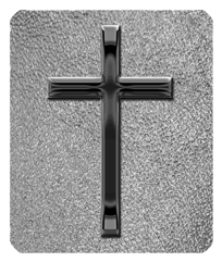 DF35-510-BK-SH-SL Black Single Cross Shimmer Silver
